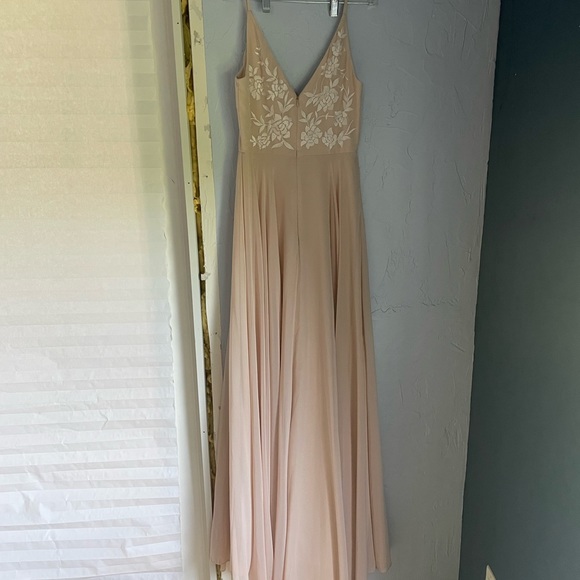 Anthropologie BHLDN Bridesmaid Dress Blush Pink - Picture 6 of 9